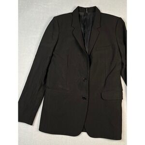 HELMUT LANG Blaze size 6 Black Wool Sport CoatJacket Two Button Made in Turkey